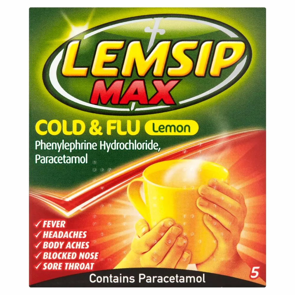 Buy Lemsip Max Flu Lemon Sachets UK Next Day Delivery