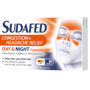 Sudafed Congestion & Headache Relief Day & Night Capsules