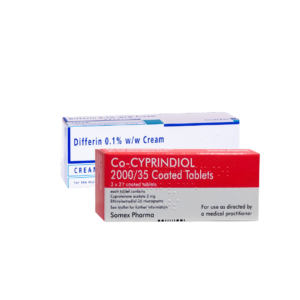 Co-cyprindiol (63 Tablets) and Adapalene Gel (45g)