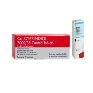 Co-cyprindiol (63 Tablets) and Duac Once Daily Gel 5%