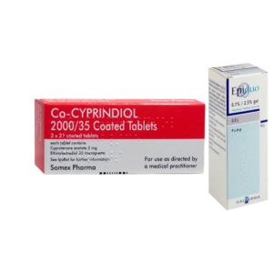 Co-cyprindiol (63 Tablets) and Epiduo Gel