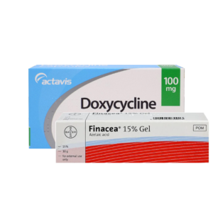 Doxycycline 100mg Capsules (84 Capsules) and Finacea 15% Gel