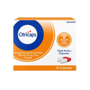 Buy Otricaps Blocked Nose and Sinusitis Relief Capsules - 16 Capsules Online
