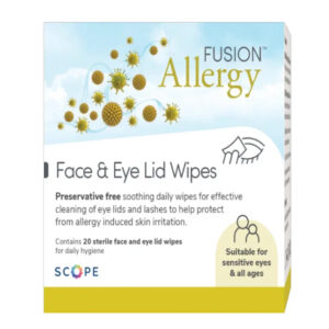Buy Fusion Allergy Face and Eyelid Wipes - 20 Wipes Online