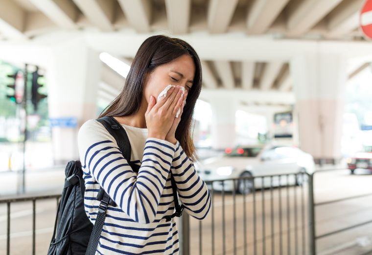 How long does post-flight flu typically last