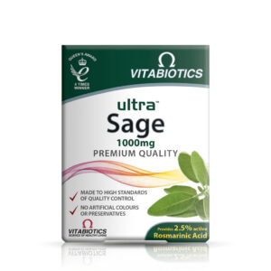 Buy Vitabiotics Ultra Sage 1000mg – 30 Tablets Online
