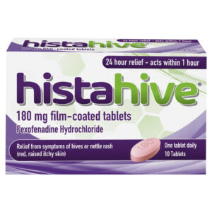 Buy Histahive Fexofenadine Hydrochloride 180mg - 10 Tablets Online