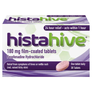 Buy Histahive Fexofenadine Hydrochloride 180mg - 30 Tablets Online